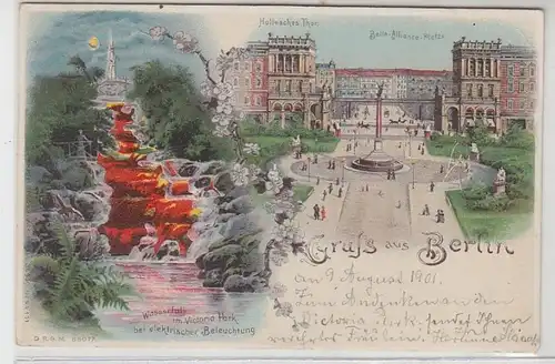 2138 Ak Lithographie Gruss de Berlin 1901