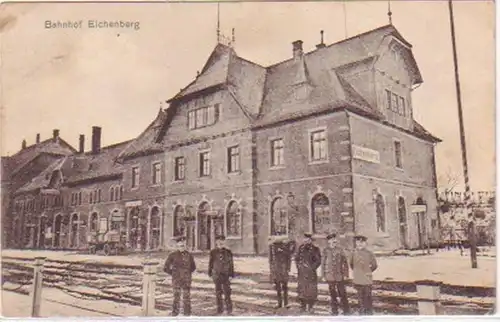 21384 Ak gare de Eichenberg en Thuringe 1918