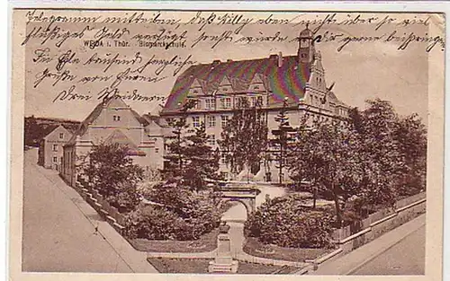 21382 Ak Weida à Thuringe Bismarckschule 1923