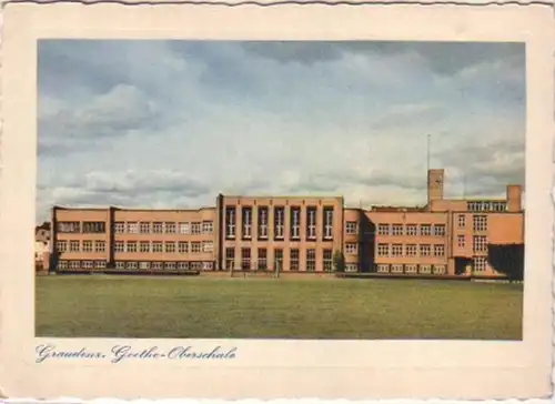 21376 Ak Graudenz Goethe lycée vers 1940