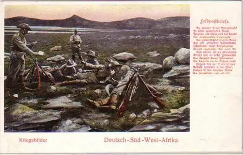 21274 Ak colonie allemande DSWA "lettres postales de champ" vers 1905