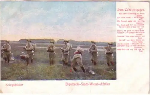 21254 Ak Kolonie DSWA "Dem Tod entgegen" um 1905