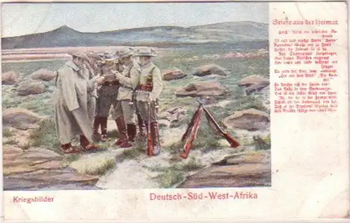 21247 Ak Kolonie DSWA "Briefe aus der Heimat" um 1905