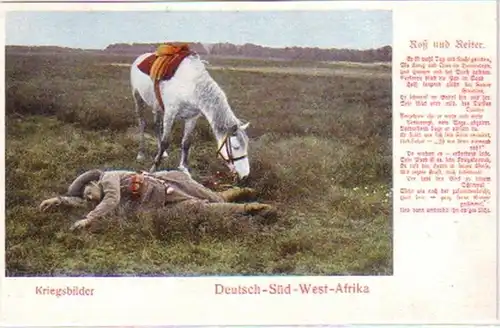21246 Ak colonie allemande DSWA Ross et cavalier vers 1905