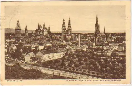 21240 Ak Speyer am Rhein Panorama 1914
