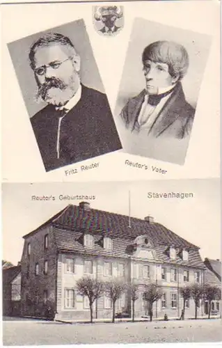 21225 Mehrbild Ak Stavenhagen Reuter's Geburtshaus 1910