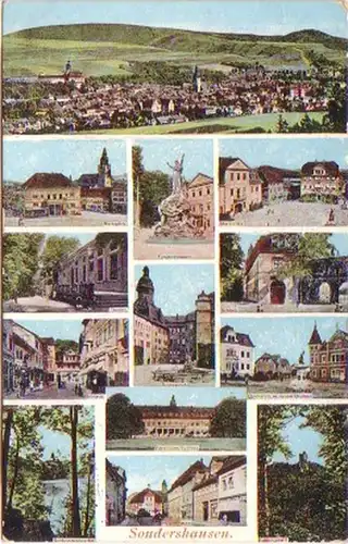 21219 Mehrbild Ak Sondershausen 1915