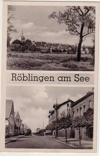 21200 Ak multi-images Röblingen am See 1956