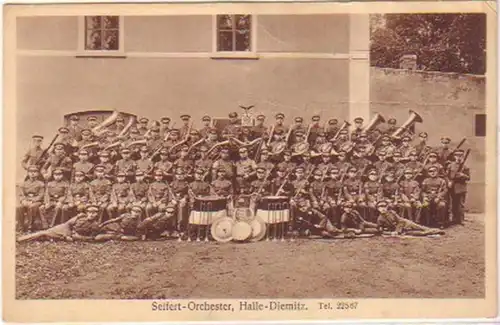 21185 Ak Halle Diemitz Seifert Orchester um 1925