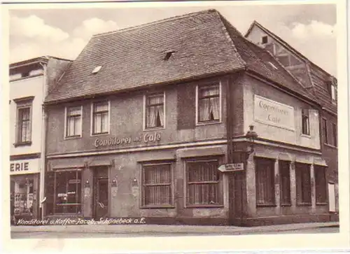 21148 Ak Schönebeck pâtisserie & café vers 1930
