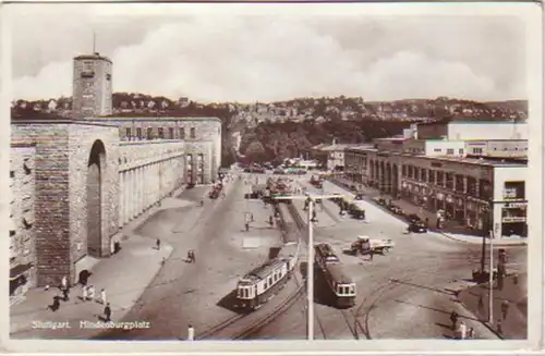 21128 Ak Stuttgart Hindenburgplatz 1937