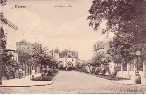21105 Feldpost Ak Dessau Medicusstrasse 1915