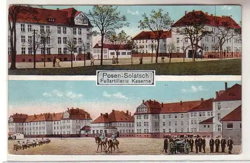 21071 Ak Posen-Solatsch Fußartillerie Kaserne 1916