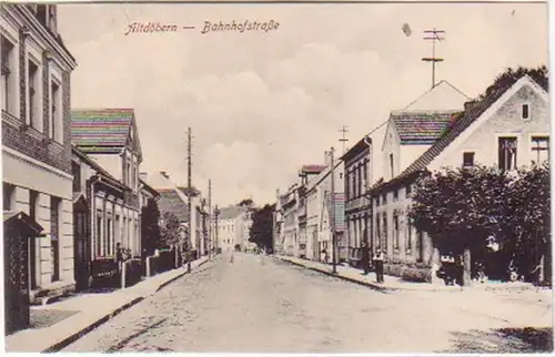 21065 Ak Altdöbern Bahnhofstrasse 1918