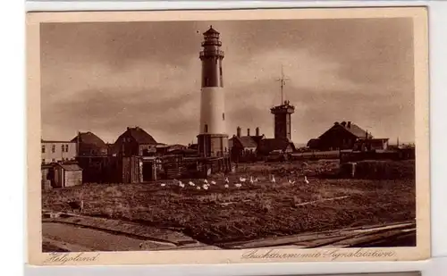 21062 Ak Helgoland Leuchtturm und Signalstation 1927