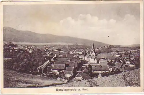 21049 Ak Benzingerode am Harz Totalansicht 1928