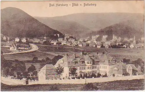 21043 Ak Bad Harzburg Blick vom Butterberg um 1910