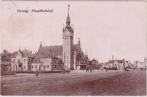 21041 Ak Gdansk Gare centrale 1907