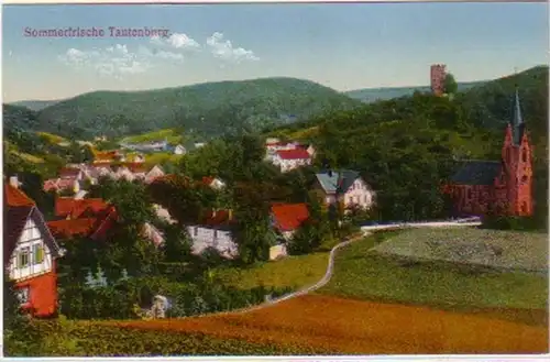 21039 Ak Frais d'été Tautanburg Vue totale 1921