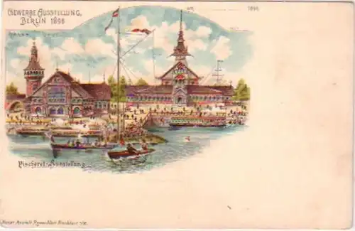 21028 Ak Lithographie Berliner Handelsexpo Exposition 1896