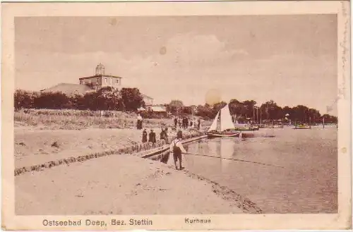 21007 Ak Mer Baltiquebad Deep Bez.Stettin Kurhaus 1928