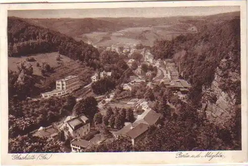 21004 Ak Glashütte Sa. Partie à la Müglitz 1929