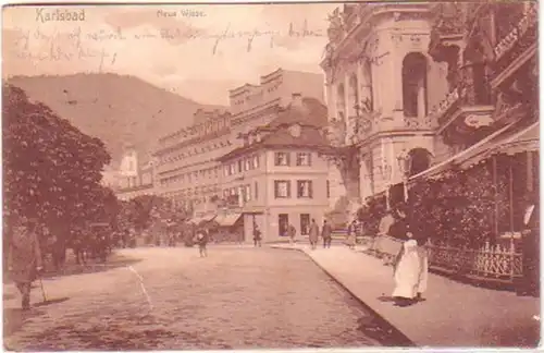 20999 Ak Karlovy Vary en Bohême Nouveau pré 1907