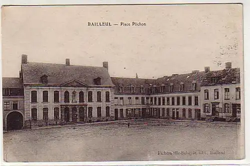 20971 Ak Bailléul France Place Plichon vers 1920