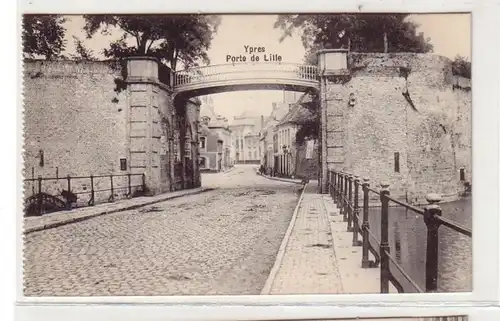 20960 Ak Ypres Ypern Belgique Porte de Lille vers 1915