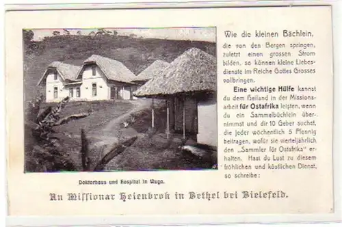 20930 Ak DOA Doktorhaus et Hospital à Wuga vers 1915