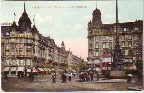 20901 Ak Frankfurt a.M. Blick in die Kaiserstraße 1911