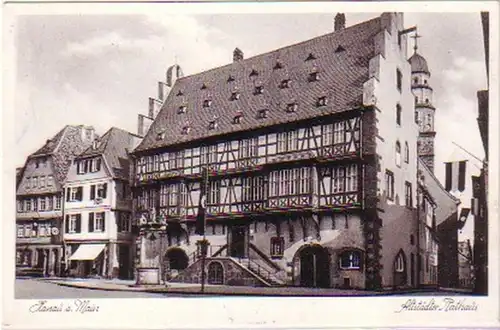 20898 Feldpost-Ak Hanau a. Main Altstadt Hôtel de ville 1939