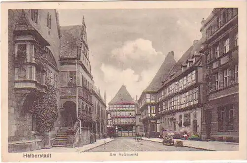 20875 Ak Halberstadt Am Holzmarkt 1916