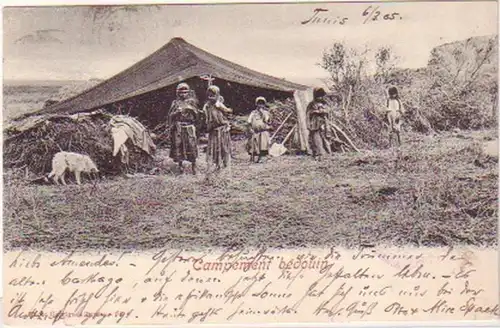 20861 Ak Tunesien Beduinen Lager 1905