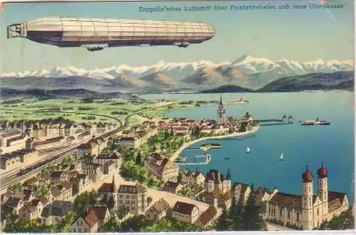 20855 Ak Zeppelin'sches Luftschiff Friedrichshafen 1913