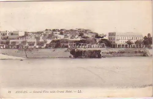 20849 Ak Assuan Ägypten Grand Hotel 1912
