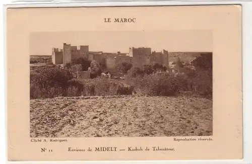20826 Ak eines deutschen Fremdenlegionärs aus Marokko Midelt Ortsansicht 1927