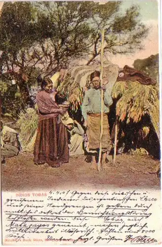 20798 Ak Argentine Indios Tobas 1907