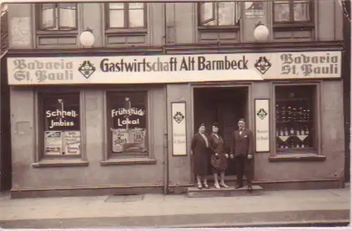 20777 Foto Ak Gastwirtschaft Alt Barmbeck 1931