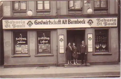 20777 Photo Ak Gastwirtschaft Alt Barmbeck 1931