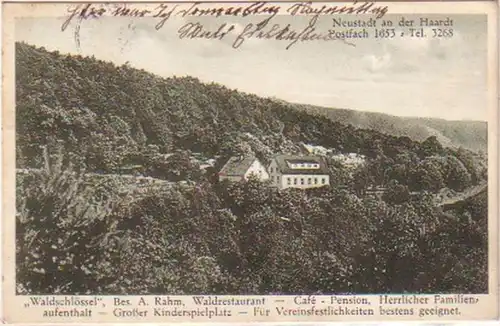 20769 Ak Neustadt an der Haardt Waldschlössel 1928