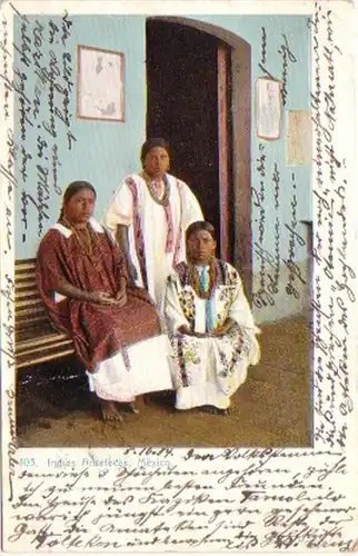 20766 Ak Mexique Amatecas Indias 1904