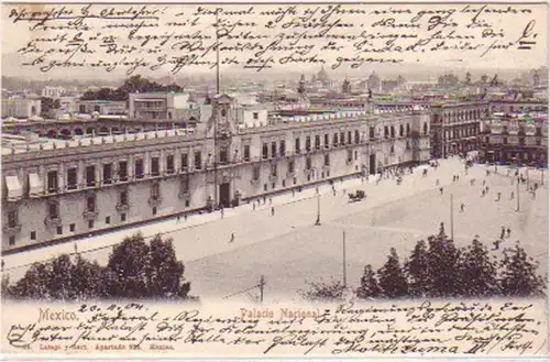 20765 Ak Mexiko Palacio Nacional 1904