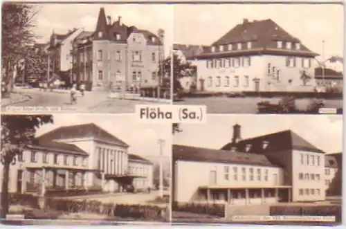 20751 Mehrbild Ak Flöha Bahnhof, Post usw. 1968