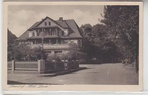 20750 Ak Sitzendorf im Schwarzatal Ortsstraße mit Hotel "Linde" 1931