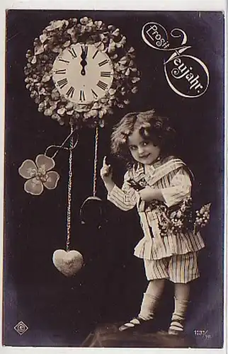 20746 Nouvel An Ak Enfant avec pendule 1908