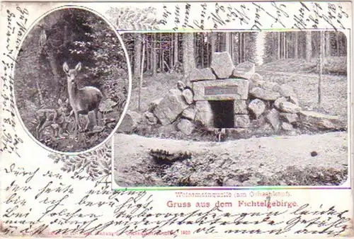 20728 Mehrbild Ak Gruß aus dem Fichtelgebirge 1904