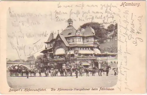 20719 Ak Hamburg Bangert Tour du port 1903