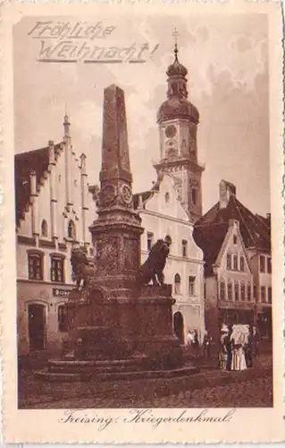 20712 Feldpost Ak Freising Monument aux Guerriers 1914