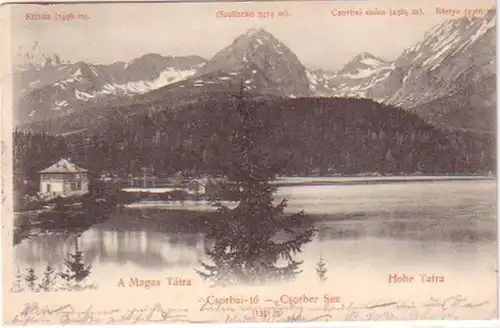 20698 Ak Haute Tatra Csorber Lac 1904